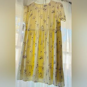 Aritizia Sunday Best Zane Dress Babydoll Mini Dress Puff Sleeves X-Small